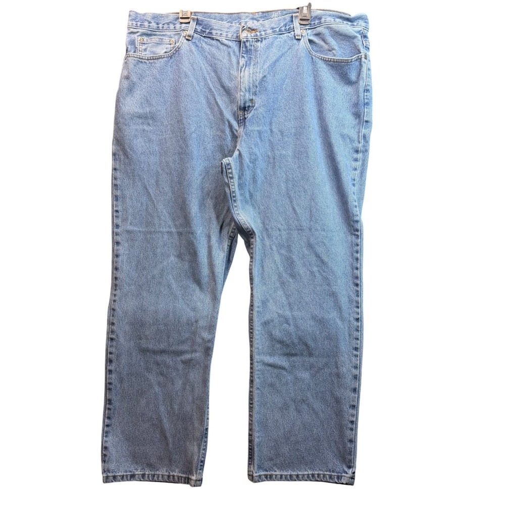 George Regular Fit Jeans Mens 46x30‎ Blue Medium Wash Cotton Straight Denim Dad